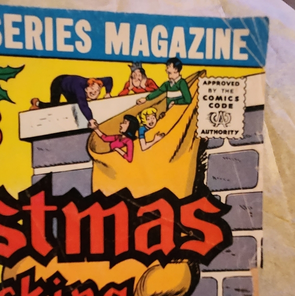 VINTAGE Archie Giant Series Magazine No. 476 Archie's Christmas Stocking - Picture 3 of 12